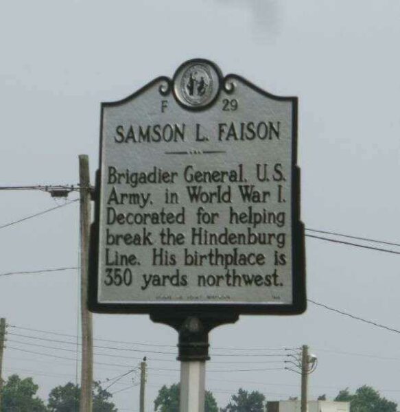 SAMSON L. FAISON WAR MEMORIAL MARKER