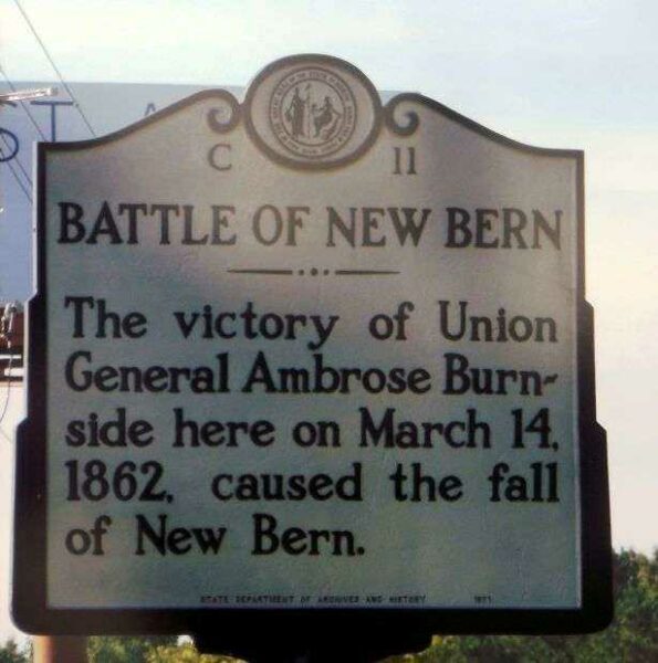 BATTLE OF NEW BERN WAR MEMORIAL MARKER