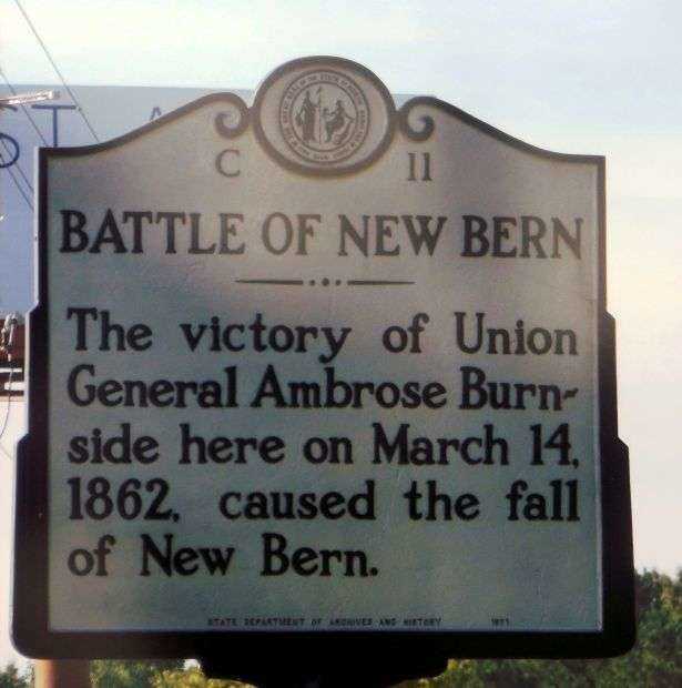 BATTLE OF NEW BERN WAR MEMORIAL MARKER