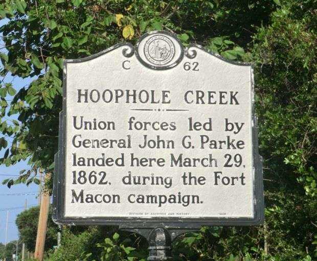 HOOPHOLE CREEK WAR MEMORIAL MARKER