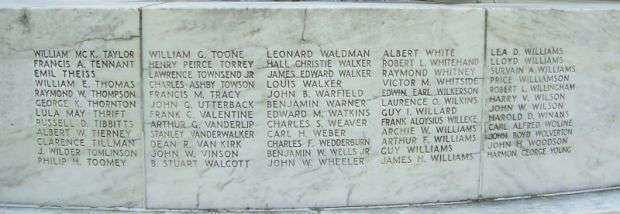 DISTRICT OF COLUMBIA WORLD WAR I MEMORIAL STONE C