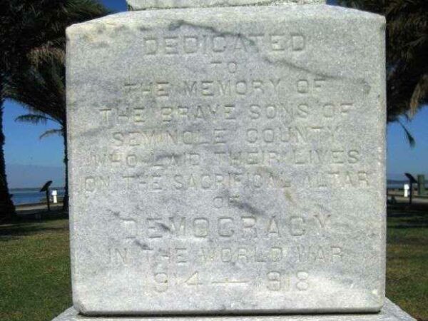 SEMINOLE COUNTY WORLD WAR I MEMORIAL DEDICATION STONE