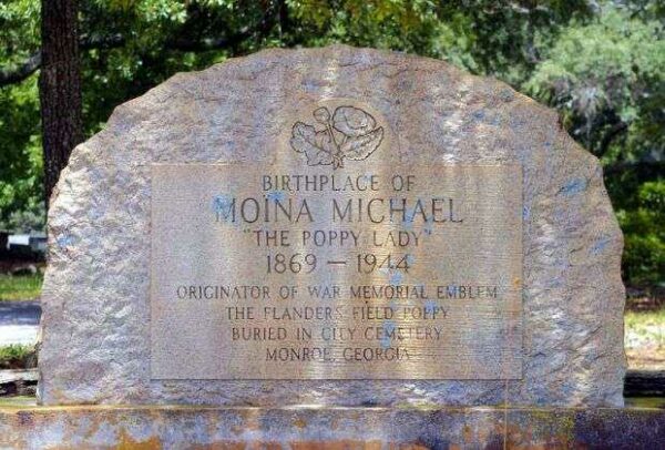 MOINA MICHALE “THE POPPY LADY” MEMORIAL