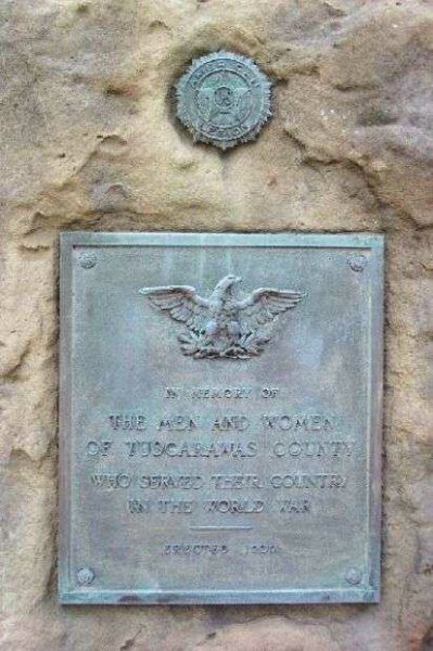 TUSCARAWAS COUNTY WORLD WAR MEMORIAL PLAQUE