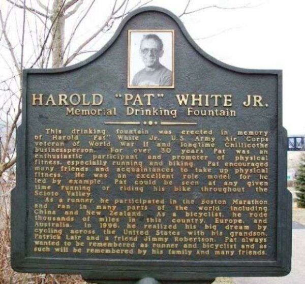 HAROLD “PAT” WHITE JR. WAR MEMORIAL MARKER