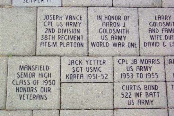 RICHLAND COUNTY KOREAN WAR MEMORIAL PAVERS