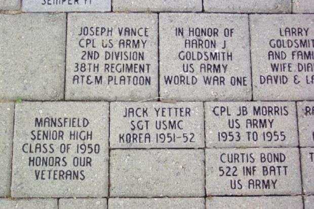 RICHLAND COUNTY KOREAN WAR MEMORIAL PAVERS