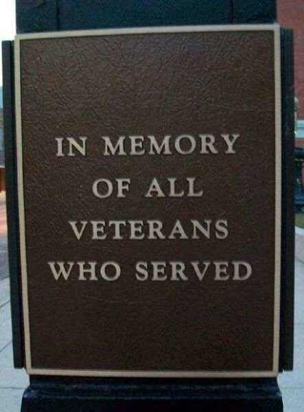 PUTNAM COUNTY WORLD WAR MEMORIAL CLOCK PLAQUE