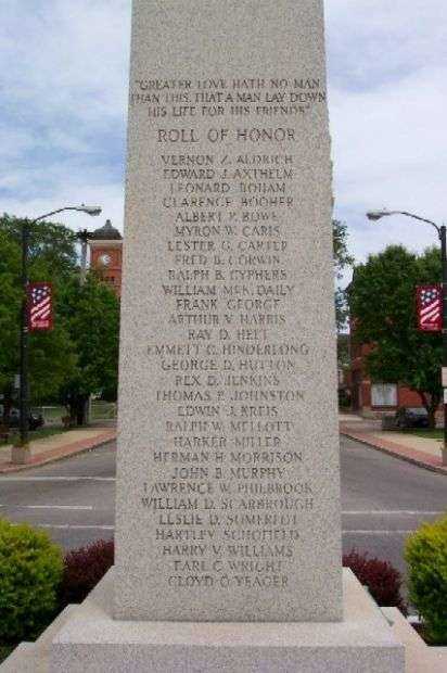 MORROW COUNTY WORLD WAR VETERANS MEMORIAL STONE D
