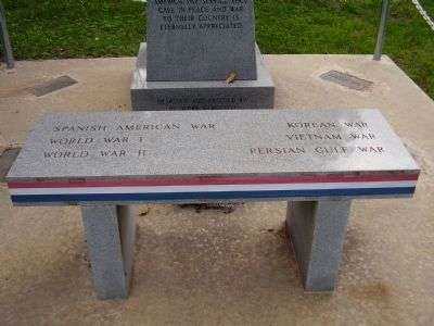 SALUDA VETERANS MEMORIAL BENCH
