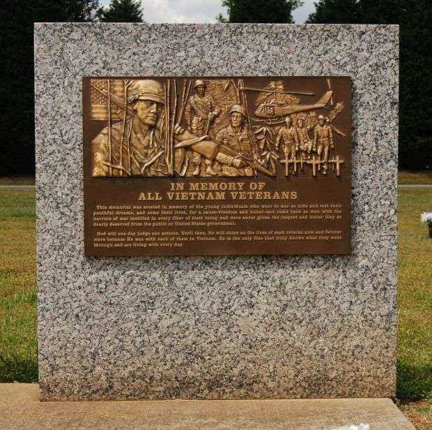 GREENVILLE COUNTY VIETNAM WAR MEMORIAL PLAQUE