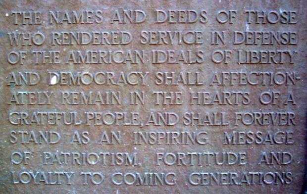 MADISON COUNTY WORLD WAR ROLL OF HONOR MEMORIAL PLAQUE A