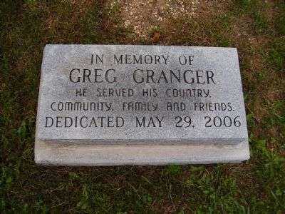 GREG GRANGER MEMORIAL PAVER