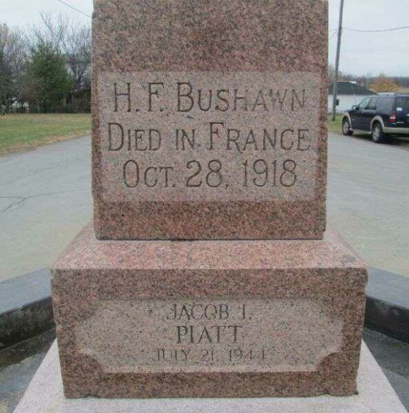 MONROE TP. WAR MEMORIAL STONE B