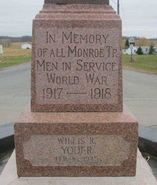 MONROE TP. WAR MEMORIAL STONE A