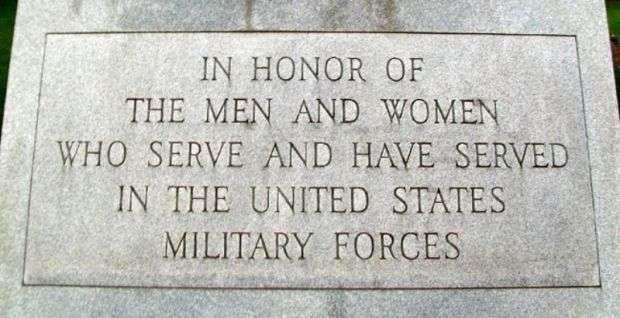 WILLOUGHBY VETERANS MEMORIAL DEDICATION STONE