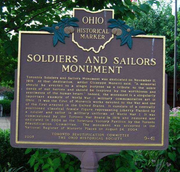 SOLDIERS AND SAILORS MONUMENT MEMORIAL MARKE