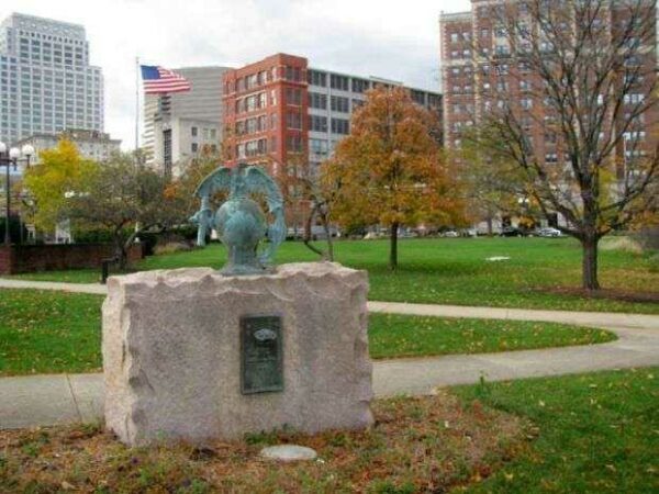 CORPORAL MERRILL LAWS RICKETTS MARINE CORPS MEMORIAL BACK