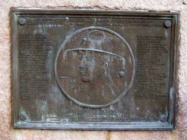 CORPORAL MERRILL LAWS RICKETTS MARINE CORPS MEMORIAL PLAQUE A