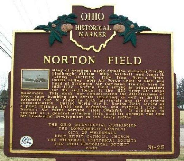 NORTON FIELD WAR MEMORIAL MARKER BACK