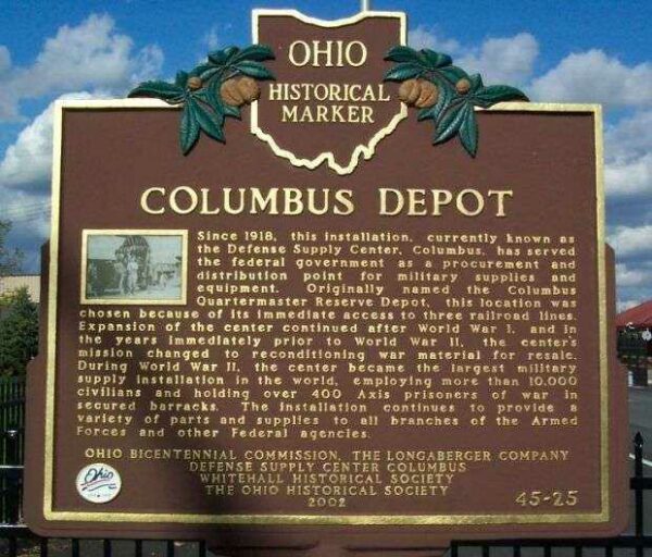 COLUMBUS DEPOT WAR MEMORIAL MARKER