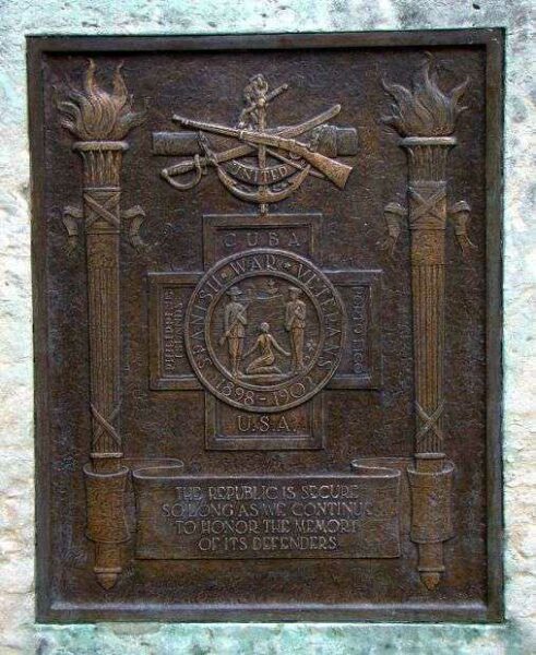 OHIO SPANISH-AMERICAN WAR VETERANS MEMORIAL PLAQUE B