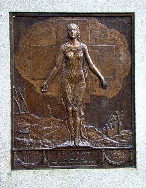 OHIO WORLD WAR MEMORIAL PLAQUE D