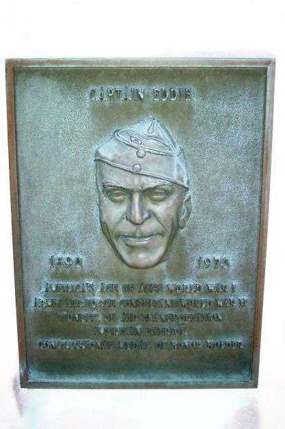 CAPTAIN EDDIE RICKENBACKER MEDAL OF HONOR WAR MEMORIAL PLAQUE