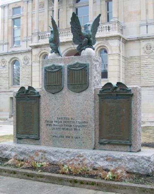 FAYETTE COUNTY WORLD WAR MEMORIAL