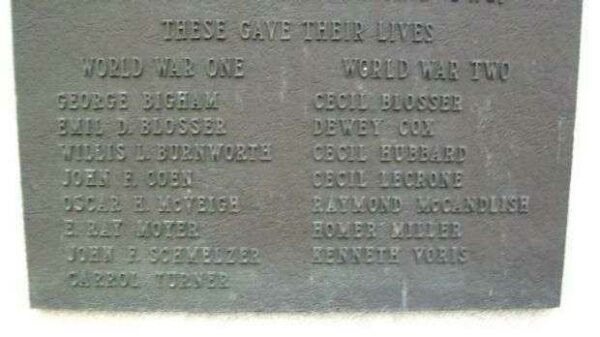 BREMEN WORLD WARS MEMORIAL PLAQUE