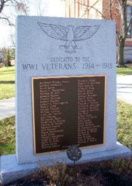 DELAWARE COUNTY WORLD WAR I VETERANS MEMORIAL