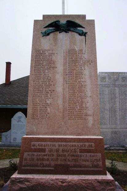 SAINT PARIS AND JOHNSON TWP WORLD WAR I MEMORIAL