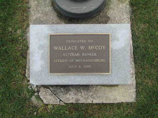 WALLACE W. MCCOY MEMORIAL FLAGPOLE PLAQUE