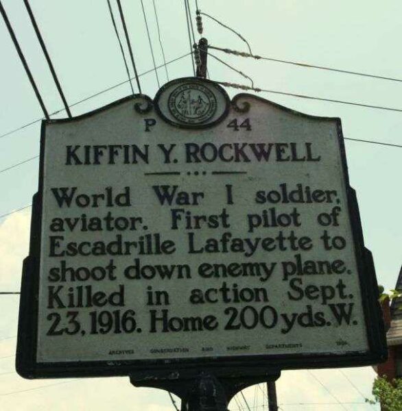 KIFFIN Y. ROCKWELL WAR MEMORIAL MARKER