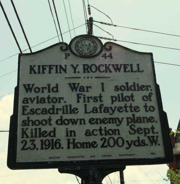 KIFFIN Y. ROCKWELL WAR MEMORIAL MARKER