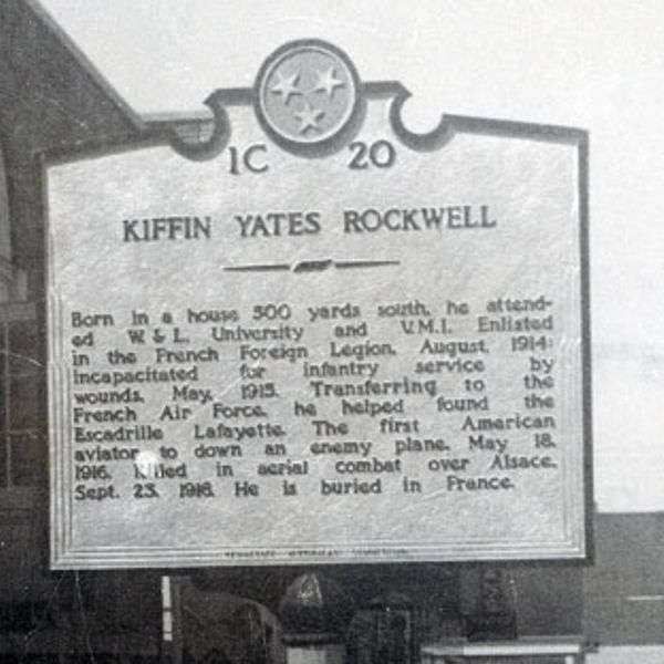 KIFFIN YATES ROCKWELL WAR MEMORIAL MARKER