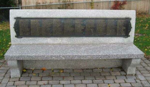 PORT CHESTER WORLD WAR I MEMORIAL BENCH D