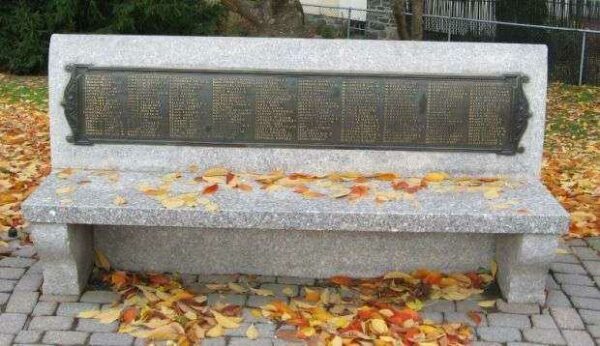 PORT CHESTER WORLD WAR I MEMORIAL BENCH C