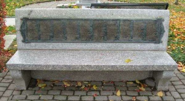 PORT CHESTER WORLD WAR I MEMORIAL BENCH A