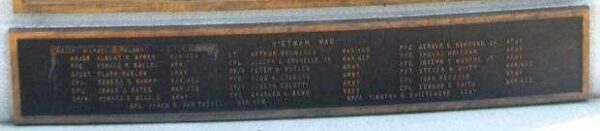 PEACE AND VICTORY MEMORIAL PLAQUE C