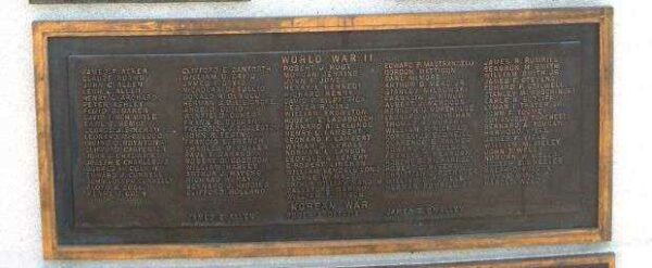 PEACE AND VICTORY MEMORIAL PLAQUE B