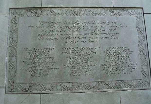 HUNTINGTON TOWNSHIP WORLD WAR MEMORIAL