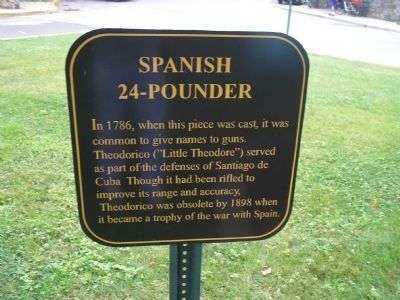 SPANISH 24-POUNDER MEMORIAL CANNON MARKER