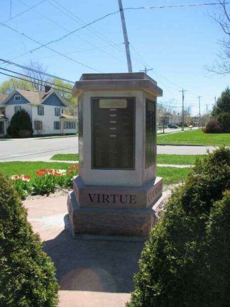 VALOR, HONOR, VIRTUE, COURAGE, DUTY MEMORIAL VIRTUE