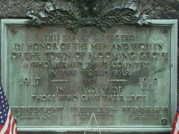 BLOOMING GROVE WORLD WAR MEMORIAL