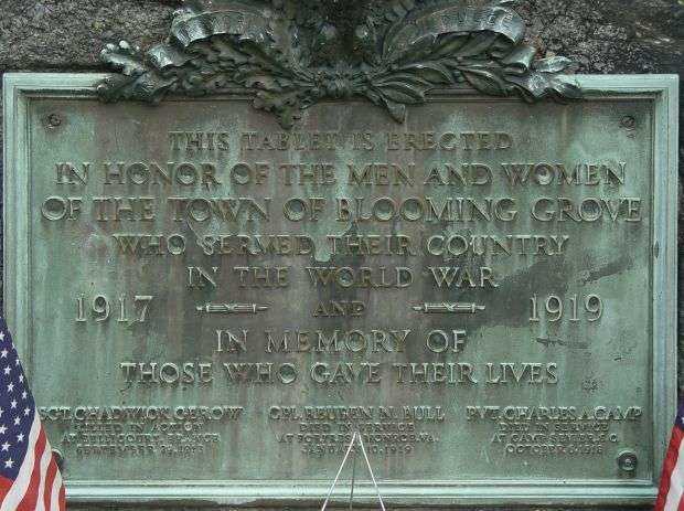 BLOOMING GROVE WORLD WAR MEMORIAL