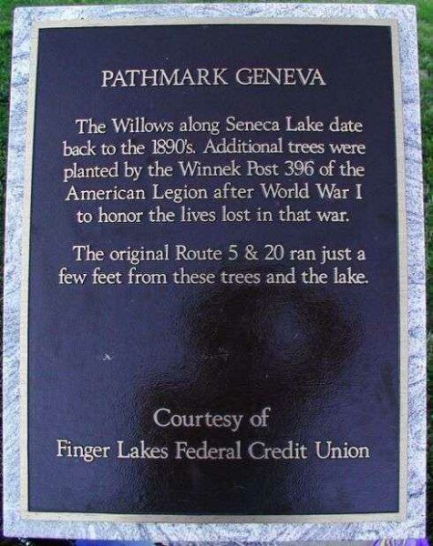 PATHMARK GENEVA MEMORIAL TREES PLAQUE