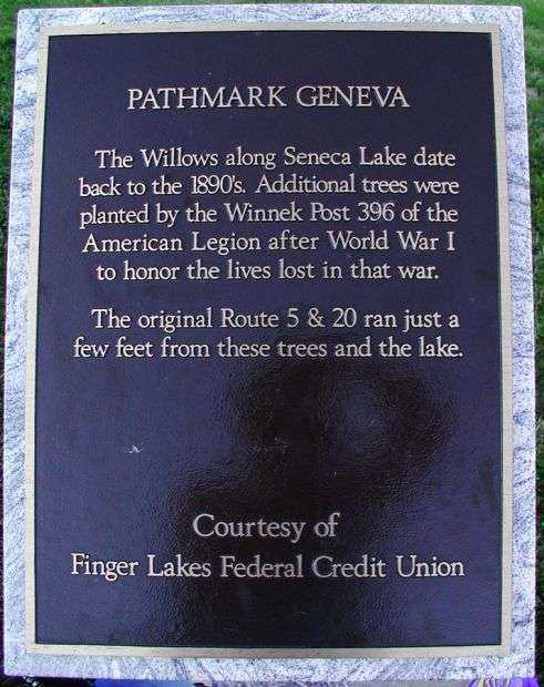 PATHMARK GENEVA MEMORIAL TREES PLAQUE