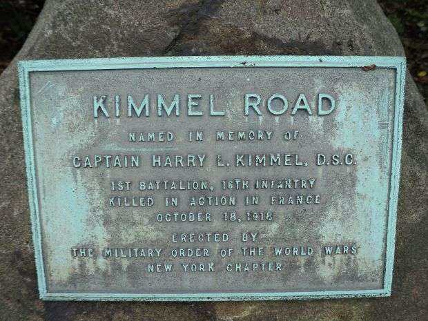 KIMMEL ROAD WAR MEMORIAL PLAQUE