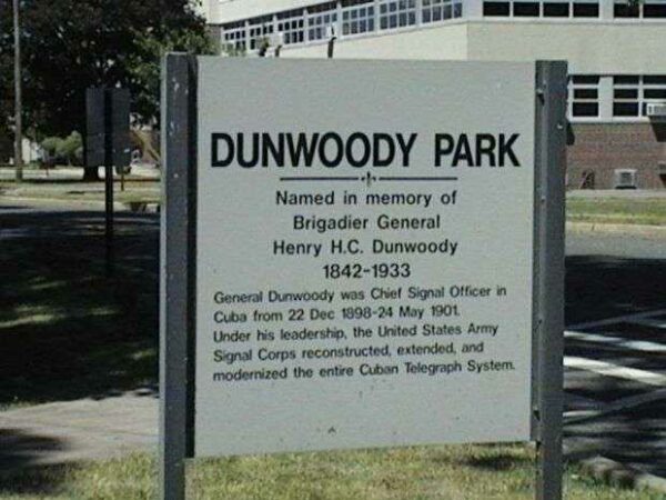 BRIGADIER GENERAL DUNWOODY PARK MEMORIAL MARKER